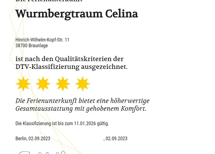 Wurmbergtraum Celina In 4 Sterne Zertifiziert Vom Dtv Inklusive Waeschepakete